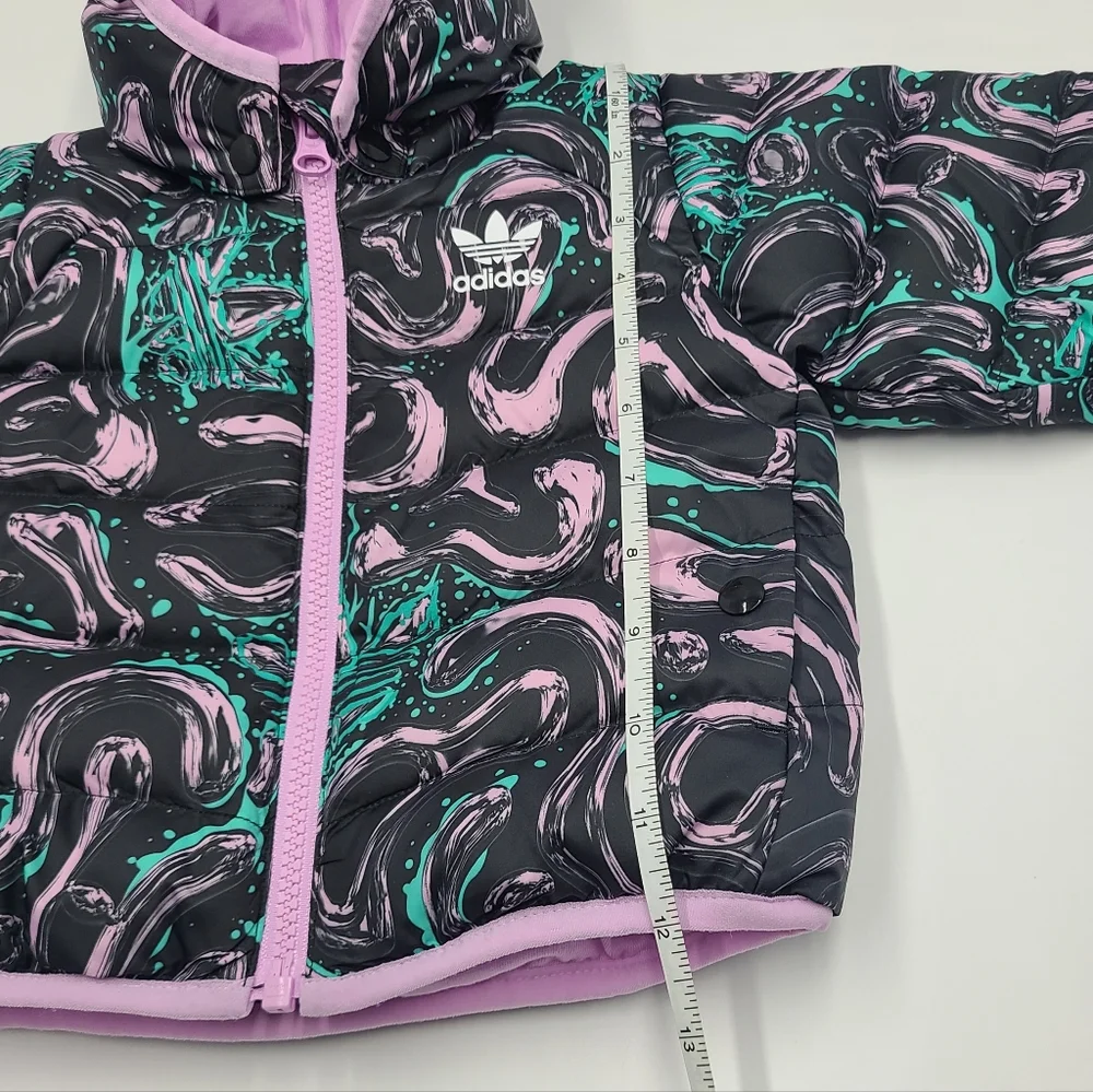 NEW Adidas baby girl down feather jacket size 6 months